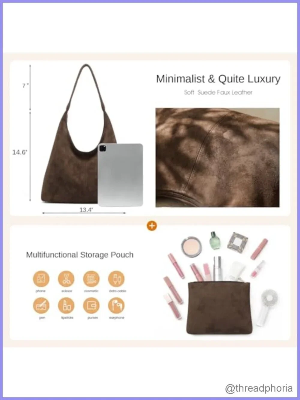 N/A slouchy faux